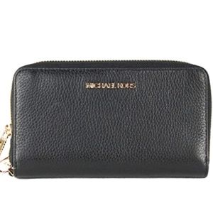 Michael Kors Jet Set Travel Large Flat Multifunction Phone Case Wristlet NWOT